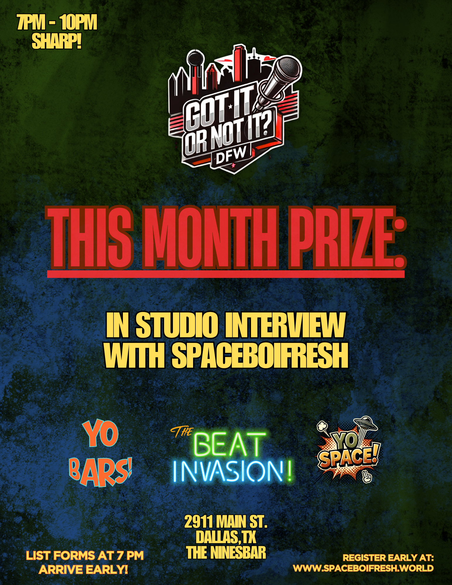 This Month's Prize — In Studio Interview with Spaceboifresh